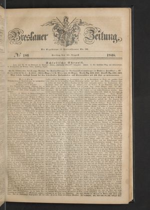 Breslauer Zeitung on Aug 11, 1848