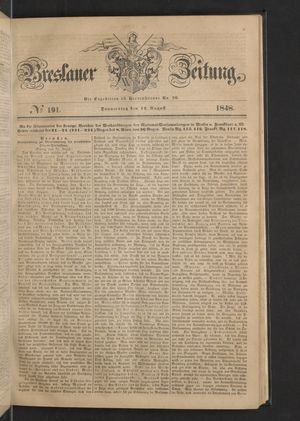 Breslauer Zeitung on Aug 17, 1848