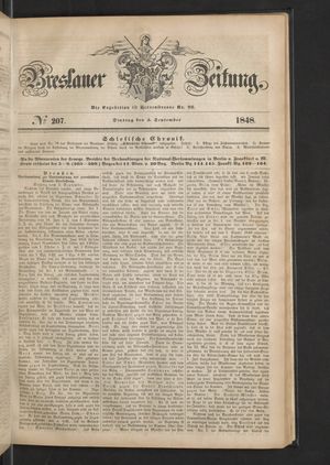Breslauer Zeitung vom 05.09.1848