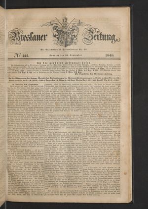 Breslauer Zeitung vom 24.09.1848