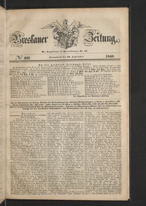 Breslauer Zeitung vom 30.09.1848