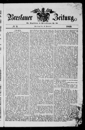 Breslauer Zeitung on Jan 5, 1849