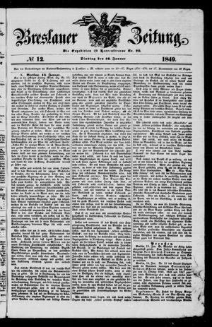 Breslauer Zeitung vom 16.01.1849