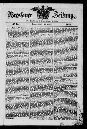 Breslauer Zeitung on Jan 18, 1849