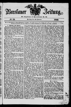 Breslauer Zeitung on Jan 19, 1849