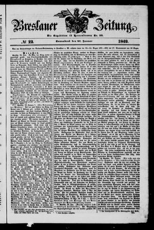 Breslauer Zeitung on Jan 27, 1849