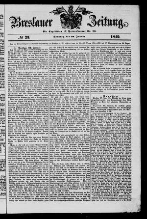 Breslauer Zeitung vom 28.01.1849