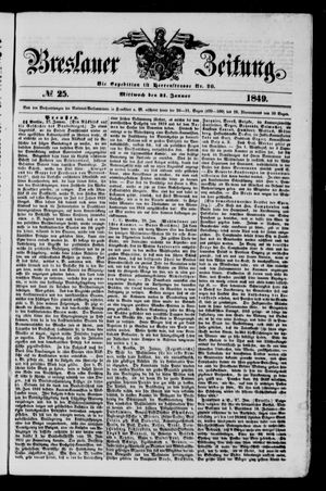 Breslauer Zeitung on Jan 31, 1849