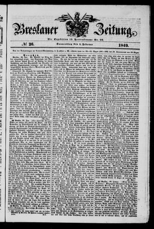 Breslauer Zeitung vom 01.02.1849