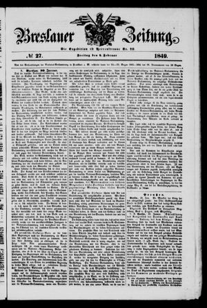 Breslauer Zeitung vom 02.02.1849