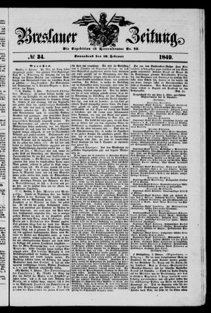 Breslauer Zeitung vom 10.02.1849