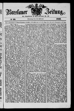 Breslauer Zeitung on Feb 11, 1849