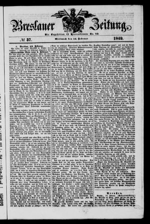 Breslauer Zeitung on Feb 14, 1849