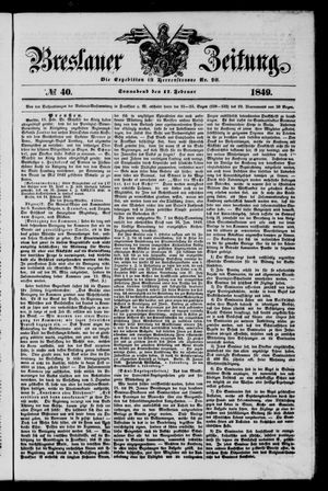 Breslauer Zeitung on Feb 17, 1849