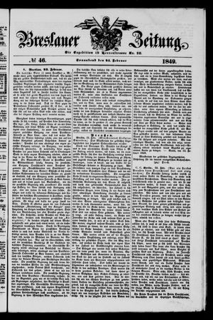 Breslauer Zeitung on Feb 24, 1849