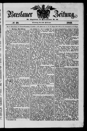 Breslauer Zeitung on Feb 27, 1849