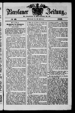 Breslauer Zeitung on Feb 28, 1849