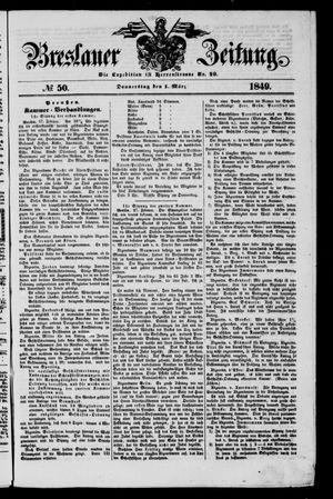 Breslauer Zeitung vom 01.03.1849