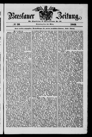 Breslauer Zeitung on Mar 11, 1849