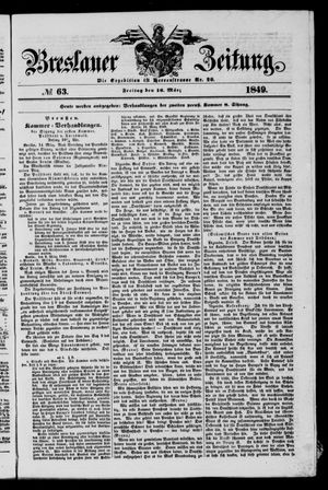 Breslauer Zeitung on Mar 16, 1849