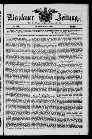 Breslauer Zeitung vom 21.03.1849
