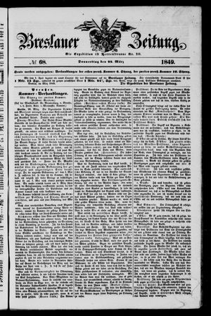 Breslauer Zeitung vom 22.03.1849