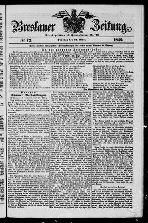 Breslauer Zeitung on Mar 27, 1849