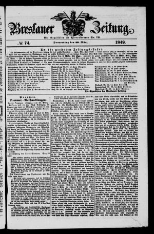 Breslauer Zeitung on Mar 29, 1849
