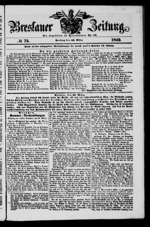 Breslauer Zeitung vom 30.03.1849