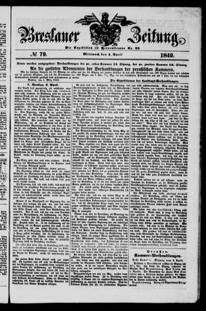 Breslauer Zeitung vom 04.04.1849