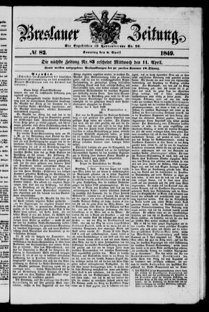 Breslauer Zeitung on Apr 8, 1849