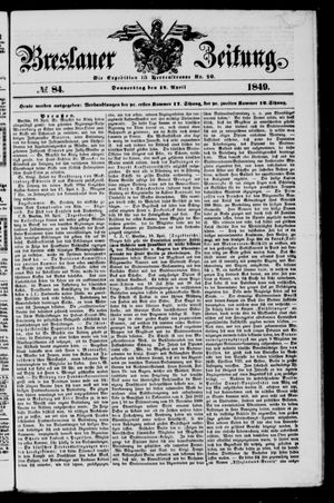 Breslauer Zeitung vom 12.04.1849