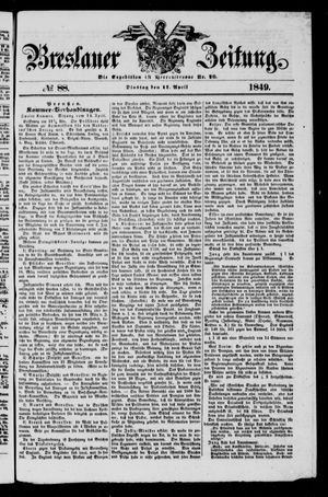 Breslauer Zeitung vom 17.04.1849