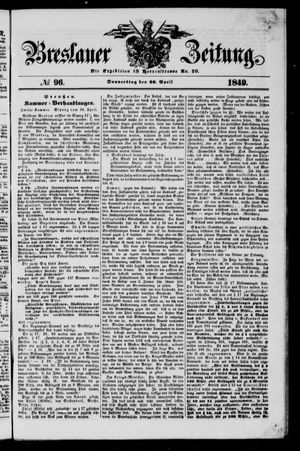 Breslauer Zeitung vom 26.04.1849
