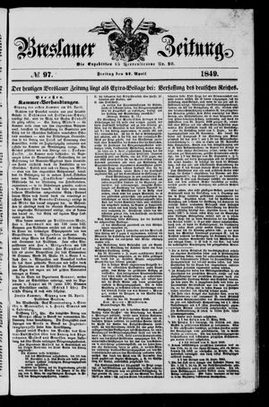 Breslauer Zeitung vom 27.04.1849