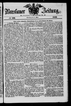 Breslauer Zeitung vom 01.05.1849