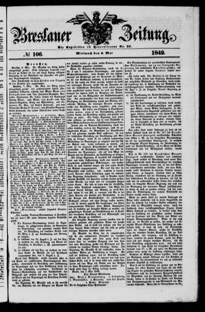 Breslauer Zeitung vom 09.05.1849