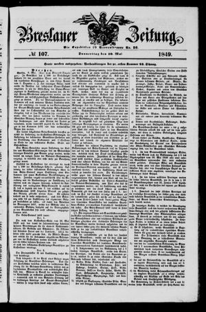 Breslauer Zeitung on May 10, 1849