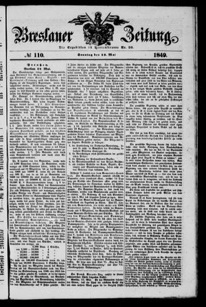 Breslauer Zeitung on May 13, 1849