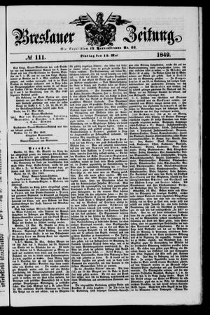 Breslauer Zeitung on May 15, 1849