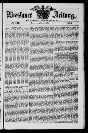 Breslauer Zeitung on May 31, 1849