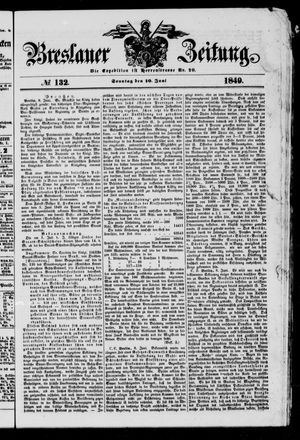Breslauer Zeitung vom 10.06.1849