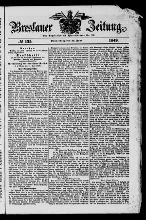 Breslauer Zeitung vom 14.06.1849