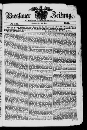 Breslauer Zeitung on Jun 19, 1849