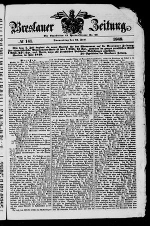 Breslauer Zeitung vom 21.06.1849