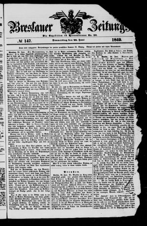 Breslauer Zeitung on Jun 28, 1849