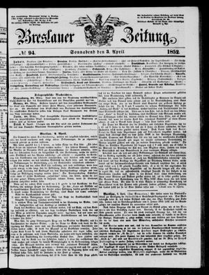 Breslauer Zeitung vom 03.04.1852