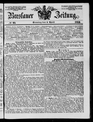 Breslauer Zeitung vom 04.04.1852