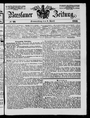 Breslauer Zeitung vom 08.04.1852