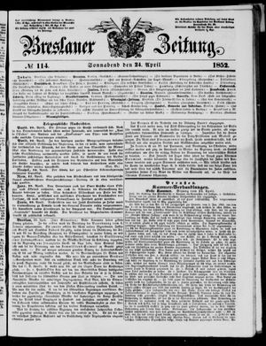 Breslauer Zeitung on Apr 24, 1852